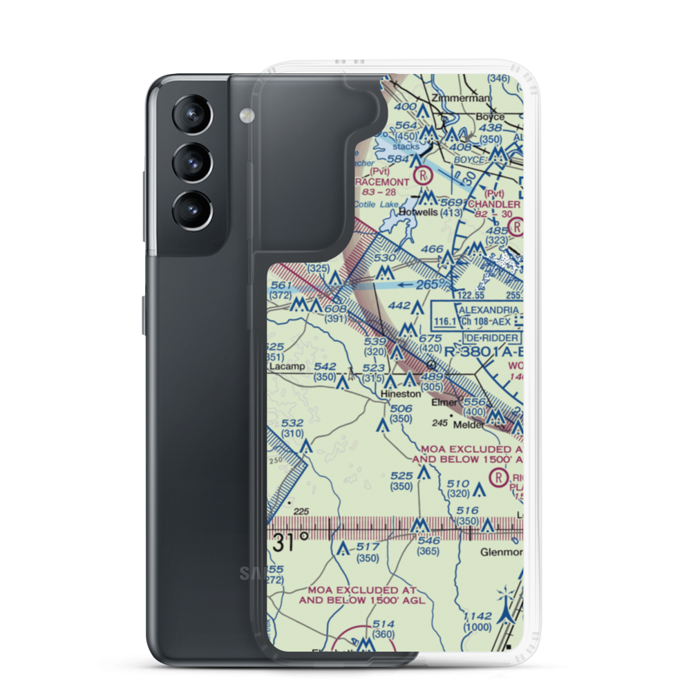 Roland Airport (70LA) VFR Sectional Samsung Case Samsung Galaxy S21 model shown