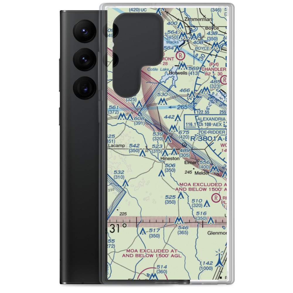 Roland Airport (70LA) VFR Sectional Samsung Case Samsung Galaxy S22 Ultra model shown