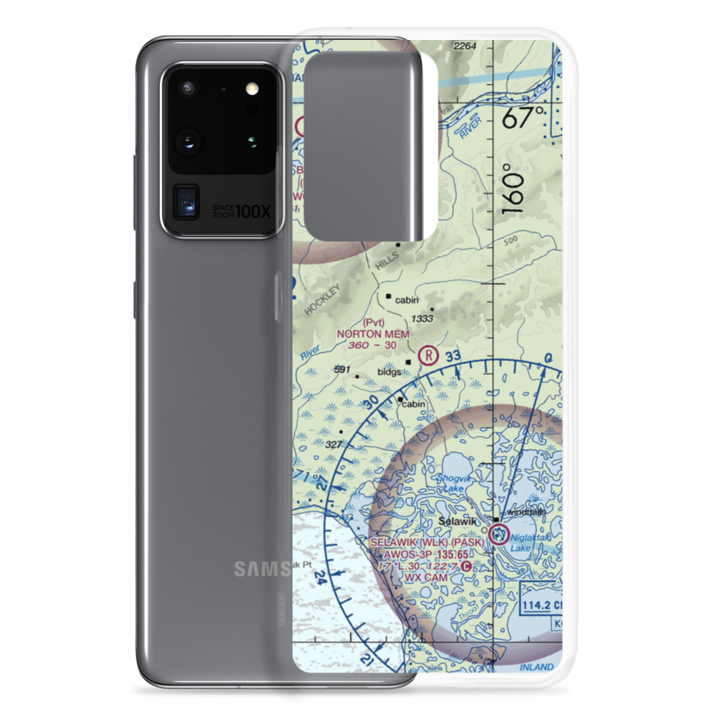 Roland Norton Memorial Airstrip (8AK3) VFR Sectional Samsung Case Samsung Galaxy S20 Ultra model shown