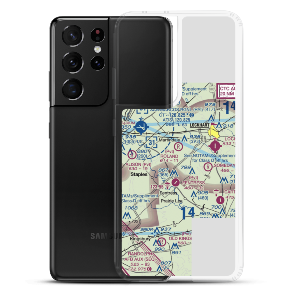 Roland Ranch Airport (30TS) VFR Sectional Samsung Case Samsung Galaxy S21 Ultra model shown