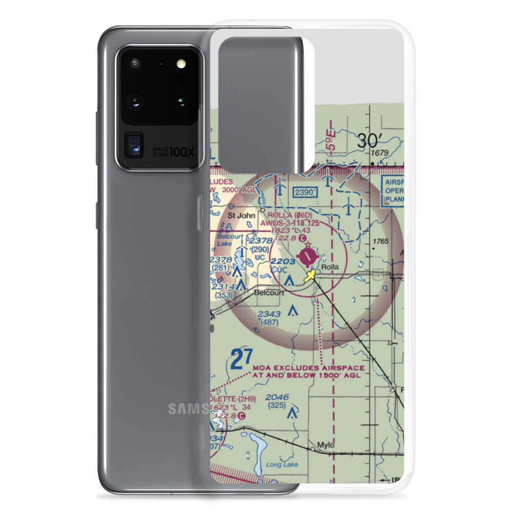 Rolla Municipal Airport (06D) VFR Sectional Samsung Case Samsung Galaxy S20 Ultra model shown