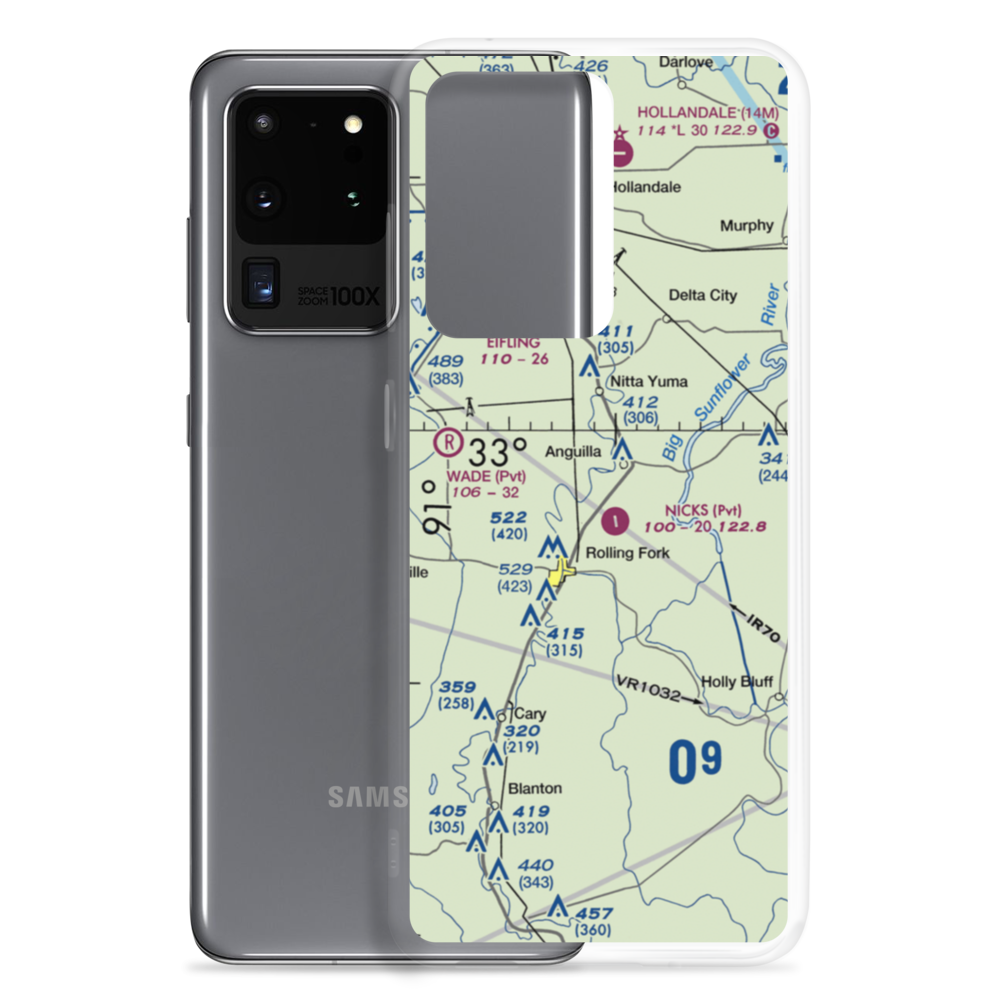 Rollang Field (5MS1) VFR Sectional Samsung Case Samsung Galaxy S20 Ultra model shown