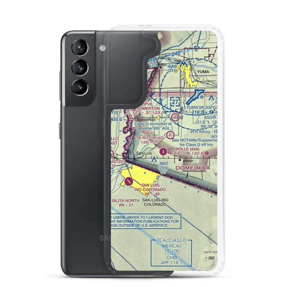 Rolle Airfield (44A) VFR Sectional Samsung Case Samsung Galaxy S21 model shown
