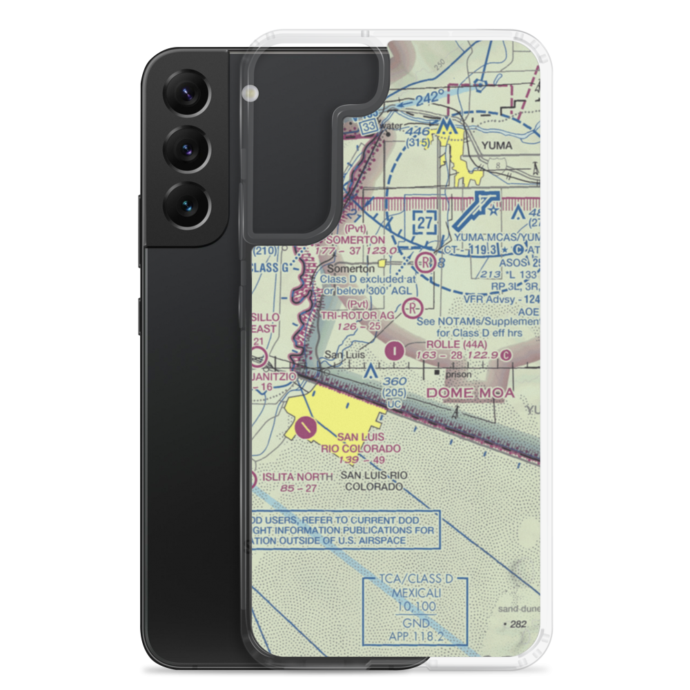 Rolle Airfield (44A) VFR Sectional Samsung Case Samsung Galaxy S22 Plus model shown
