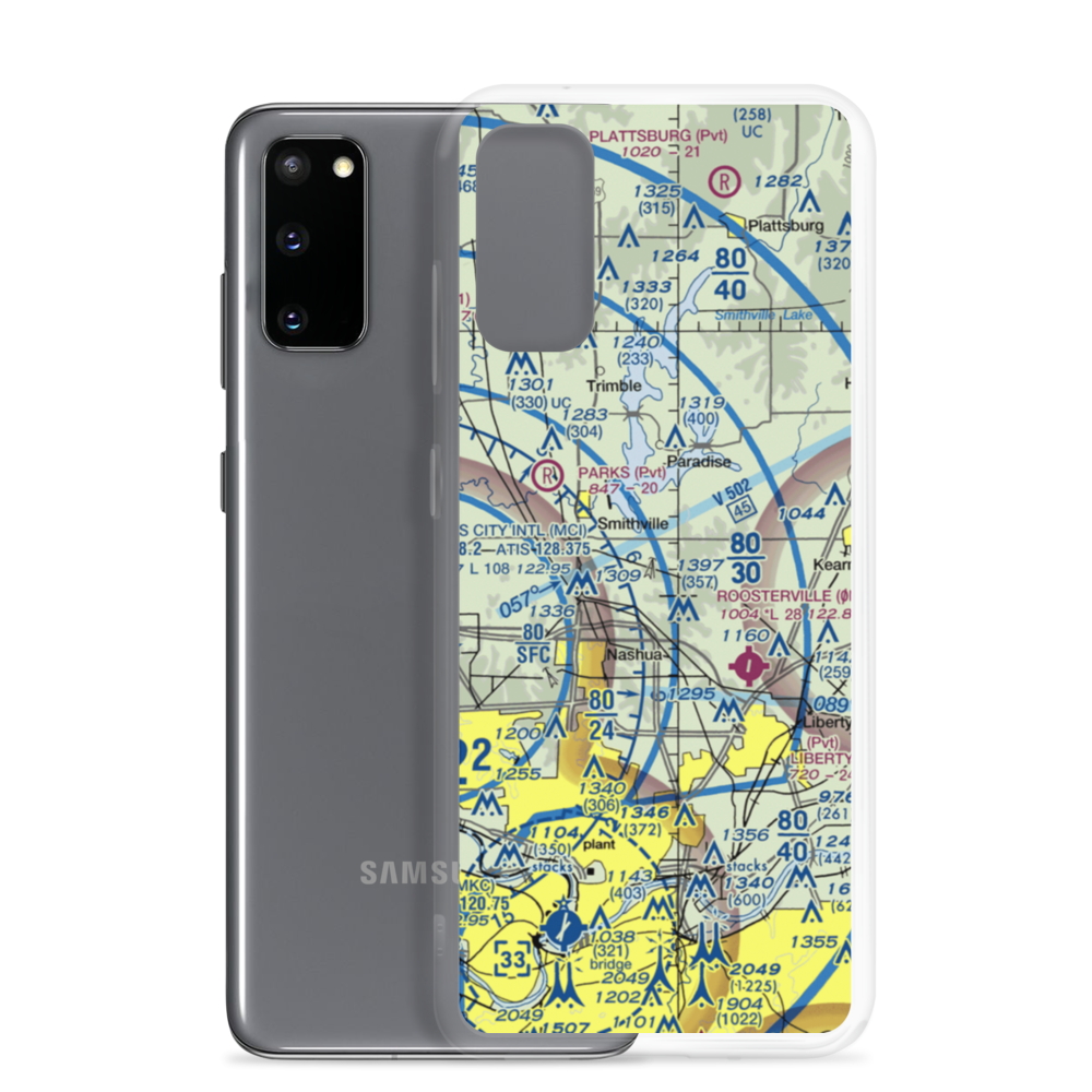 Rollert Farm Airport (29MO) VFR Sectional Samsung Case Samsung Galaxy S20 model shown