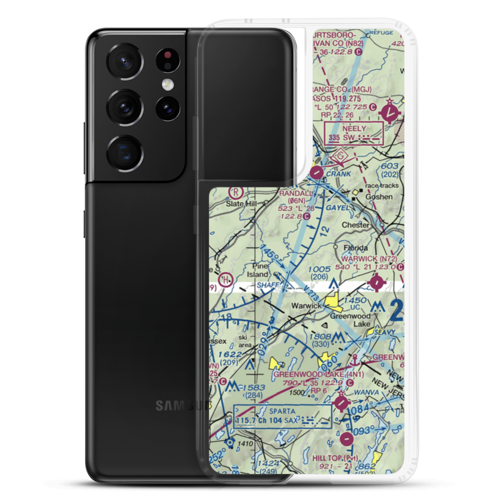 Rolling Hills Airport (5NY7) VFR Sectional Samsung Case Samsung Galaxy S21 Ultra model shown