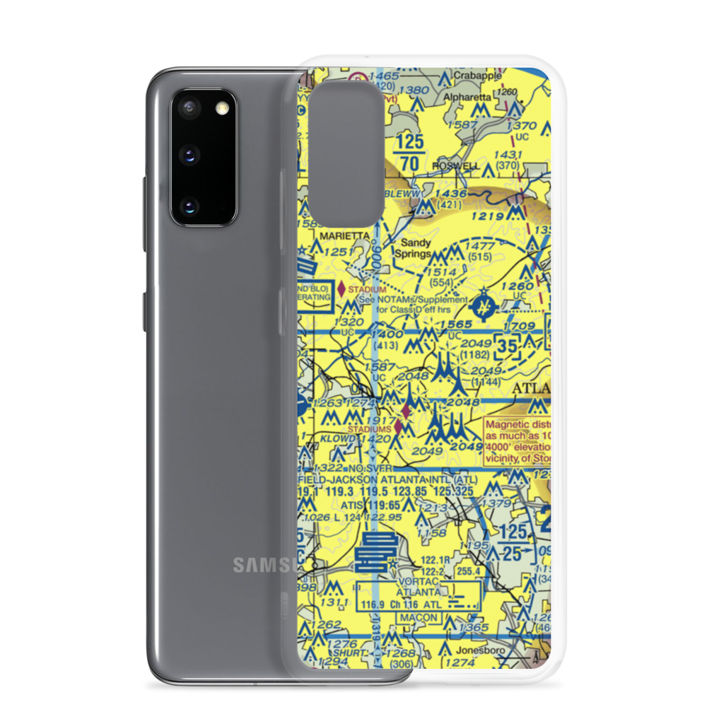 Rollins Airport (GA53) VFR Sectional Samsung Case Samsung Galaxy S20 model shown