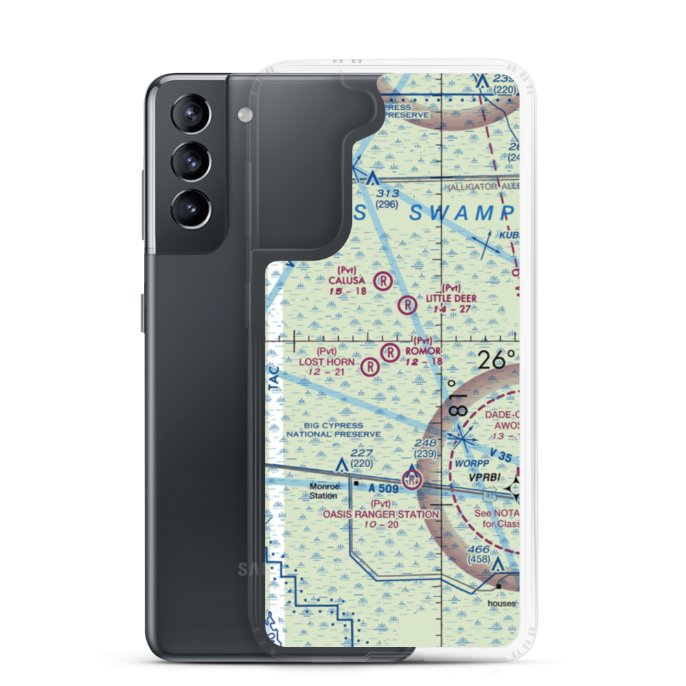 Romor Ranch Airport (FA74) VFR Sectional Samsung Case Samsung Galaxy S21 model shown