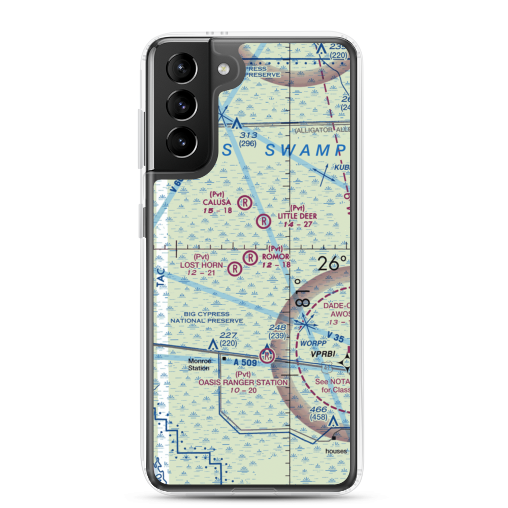 Romor Ranch Airport (FA74) VFR Sectional Samsung Case Samsung Galaxy S21 Plus model shown