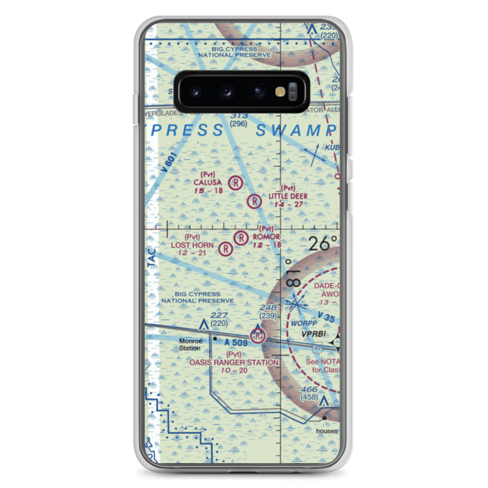 Romor Ranch Airport (FA74) VFR Sectional Samsung Case Samsung Galaxy S10+ model shown