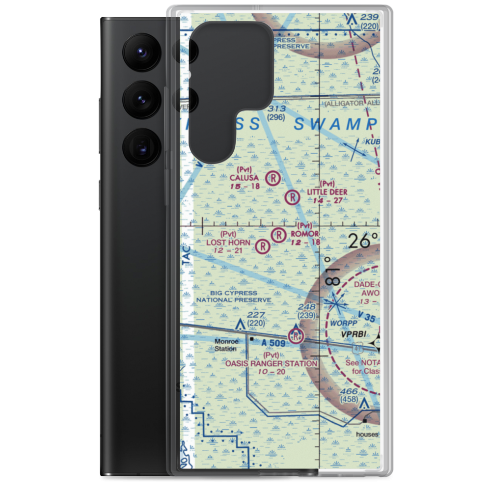 Romor Ranch Airport (FA74) VFR Sectional Samsung Case Samsung Galaxy S22 Ultra model shown