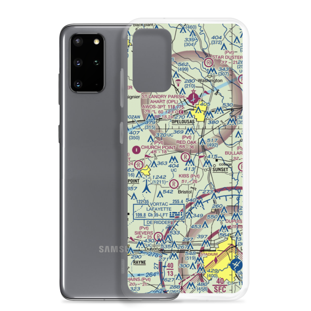 Ron Airport (5LA9) VFR Sectional Samsung Case Samsung Galaxy S20 Plus model shown