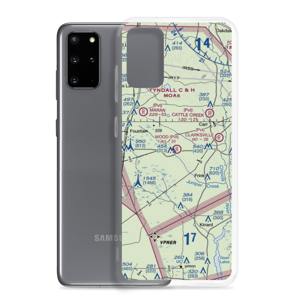 Ron Wood Airport (5FD1) VFR Sectional Samsung Case Samsung Galaxy S20 Plus model shown
