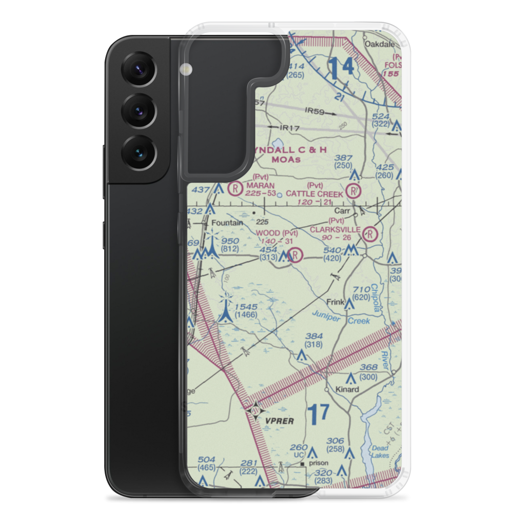 Ron Wood Airport (5FD1) VFR Sectional Samsung Case Samsung Galaxy S22 Plus model shown