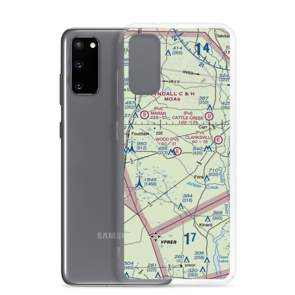Ron Wood Airport (5FD1) VFR Sectional Samsung Case Samsung Galaxy S20 model shown