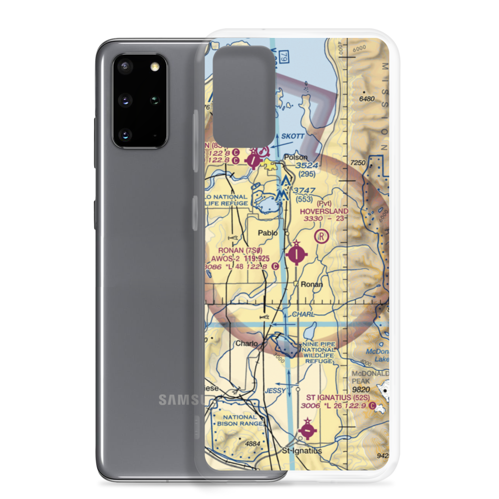 Ronan Airport (7S0) VFR Sectional Samsung Case Samsung Galaxy S20 Plus model shown
