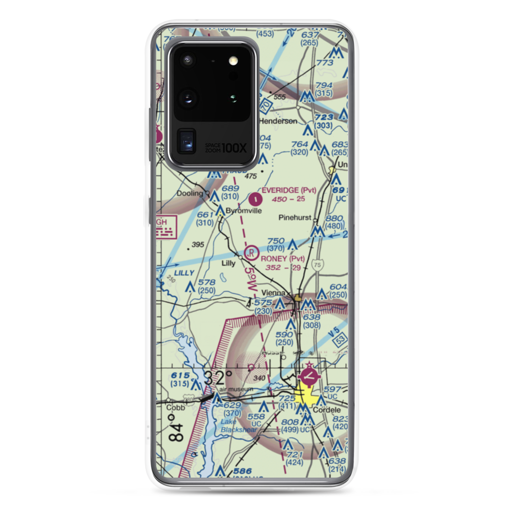 Roney Farms Airport (5GA6) VFR Sectional Samsung Case Samsung Galaxy S20 Ultra model shown