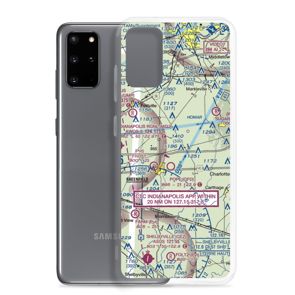 Ronnie Cole Airstrip (US-0319) VFR Sectional Samsung Case Samsung Galaxy S20 Plus model shown