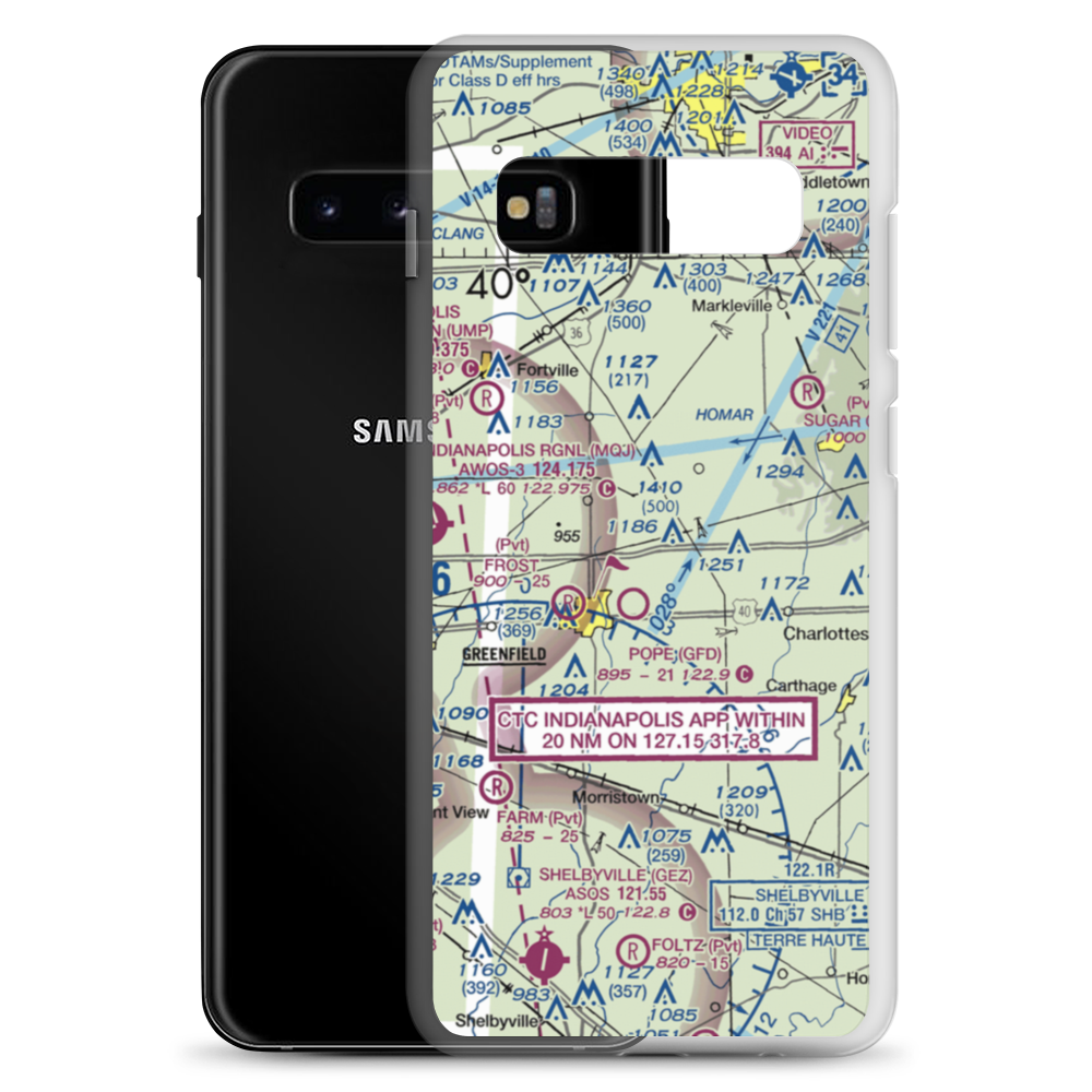 Ronnie Cole Airstrip (US-0319) VFR Sectional Samsung Case Samsung Galaxy S10+ model shown