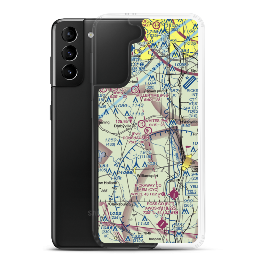 Ronshausen Airport (38OI) VFR Sectional Samsung Case Samsung Galaxy S21 Plus model shown