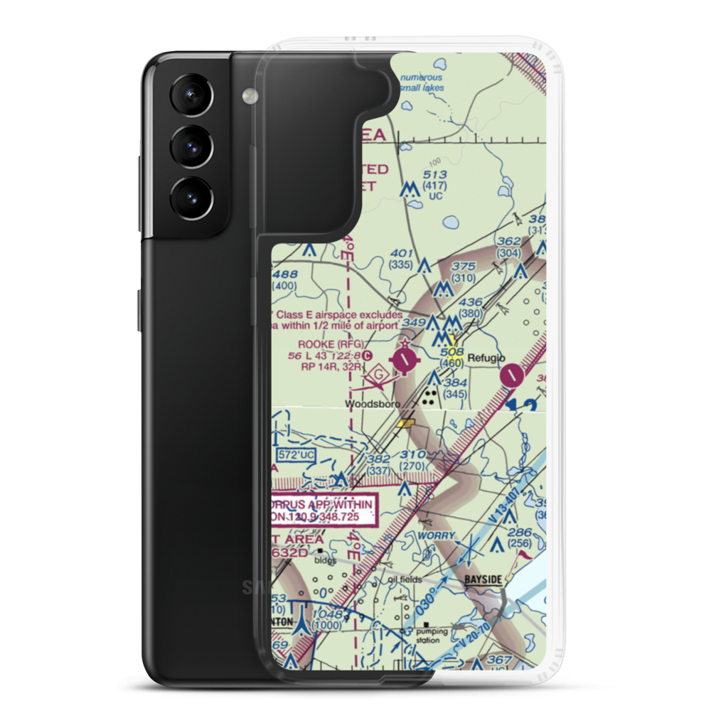 Rooke Field (RFG) VFR Sectional Samsung Case Samsung Galaxy S21 Plus model shown