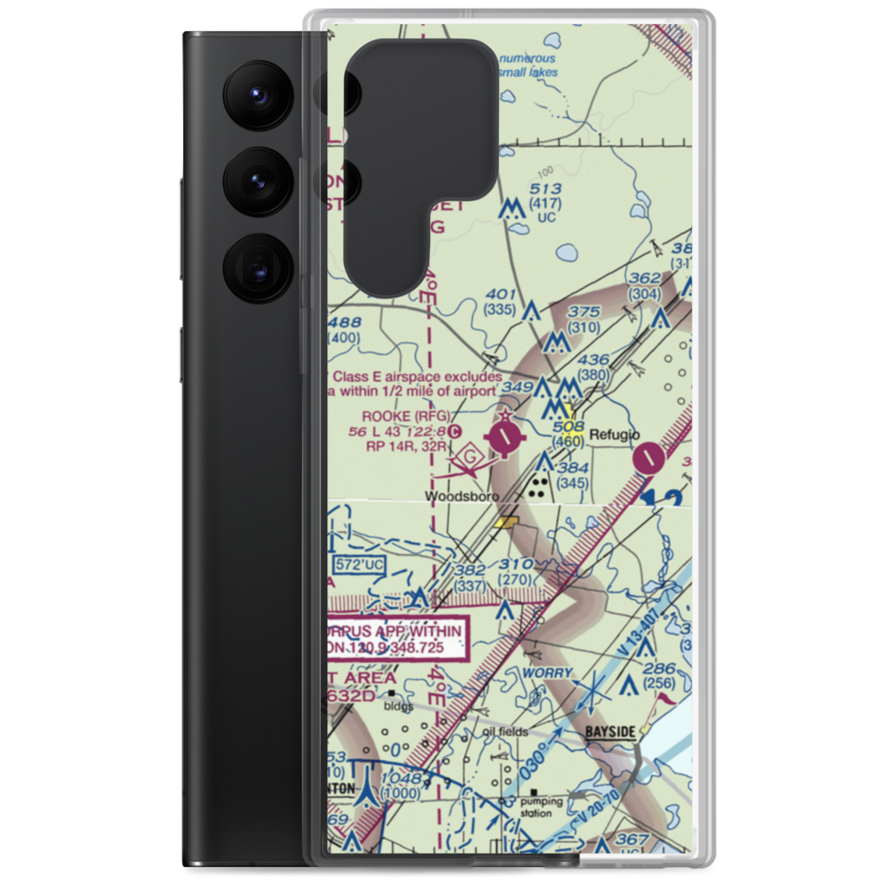 Rooke Field (RFG) VFR Sectional Samsung Case Samsung Galaxy S22 Ultra model shown