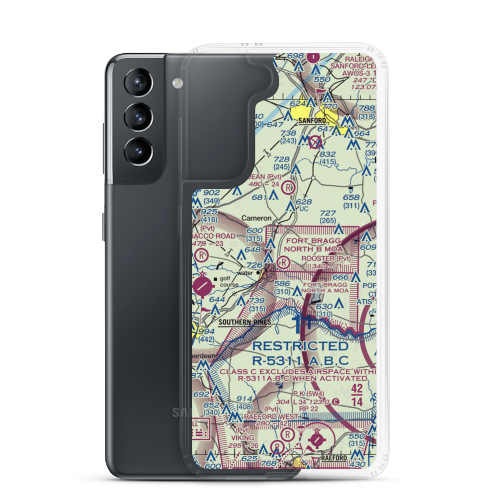 Rooster Field (84NC) VFR Sectional Samsung Case Samsung Galaxy S21 model shown