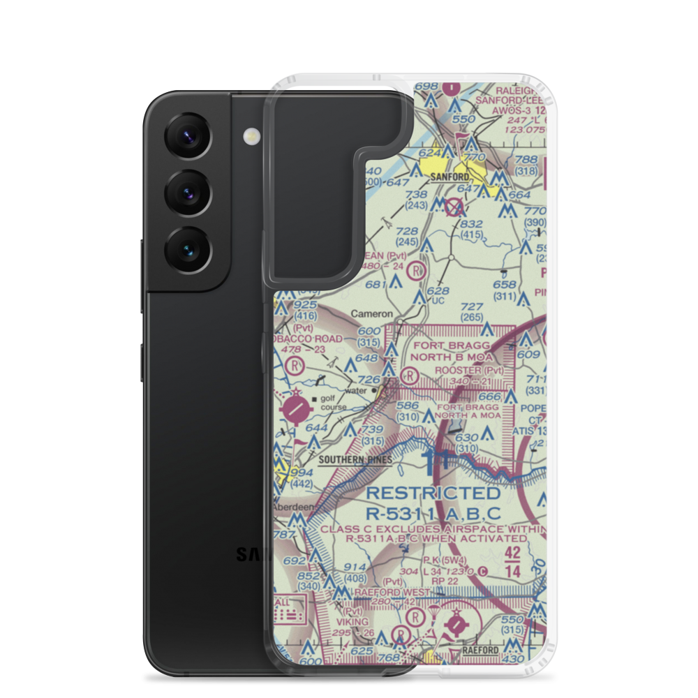 Rooster Field (84NC) VFR Sectional Samsung Case Samsung Galaxy S22 model shown