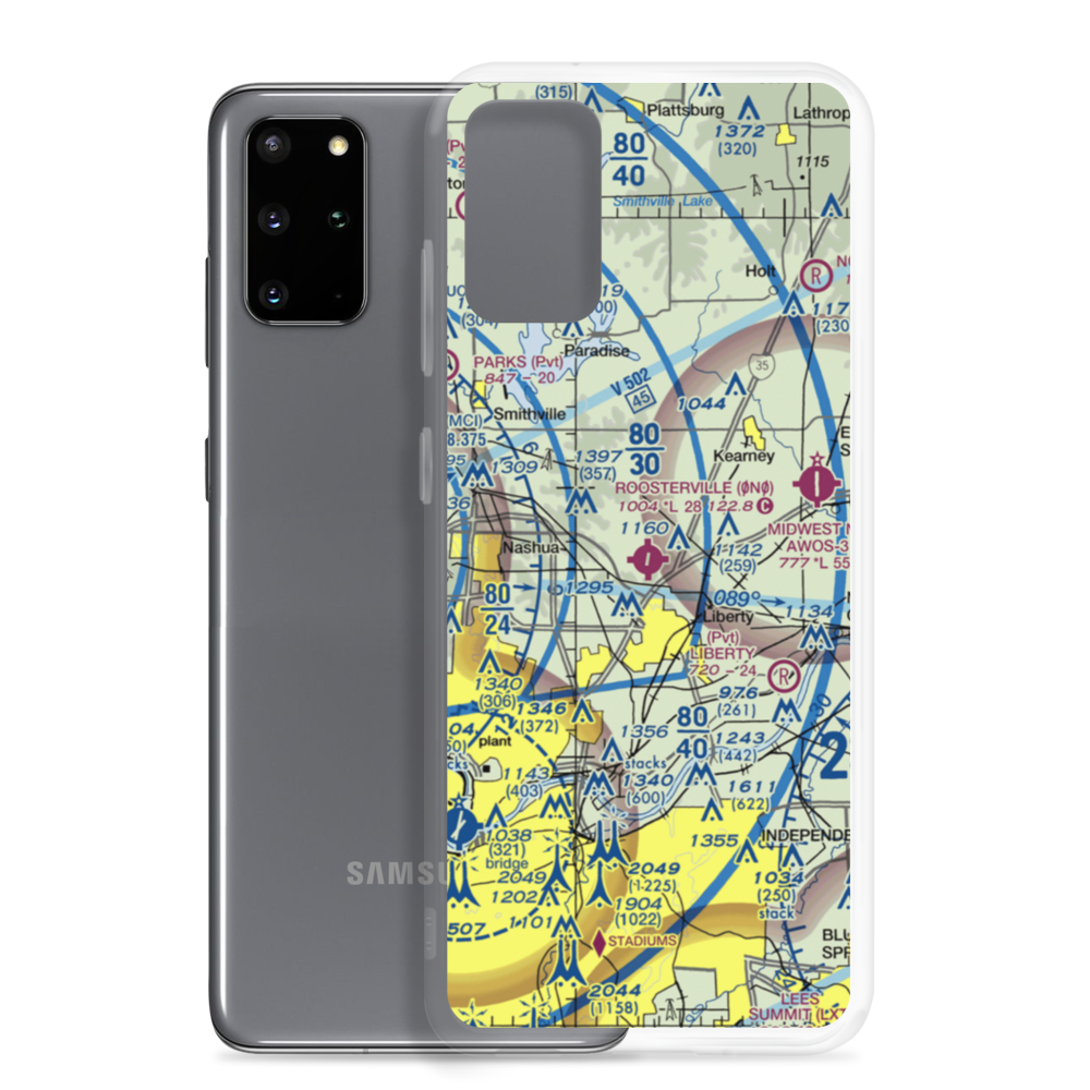 Roosterville Airport (0N0) VFR Sectional Samsung Case Samsung Galaxy S20 Plus model shown