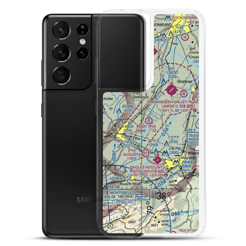 Root Field (82VA) VFR Sectional Samsung Case Samsung Galaxy S21 Ultra model shown