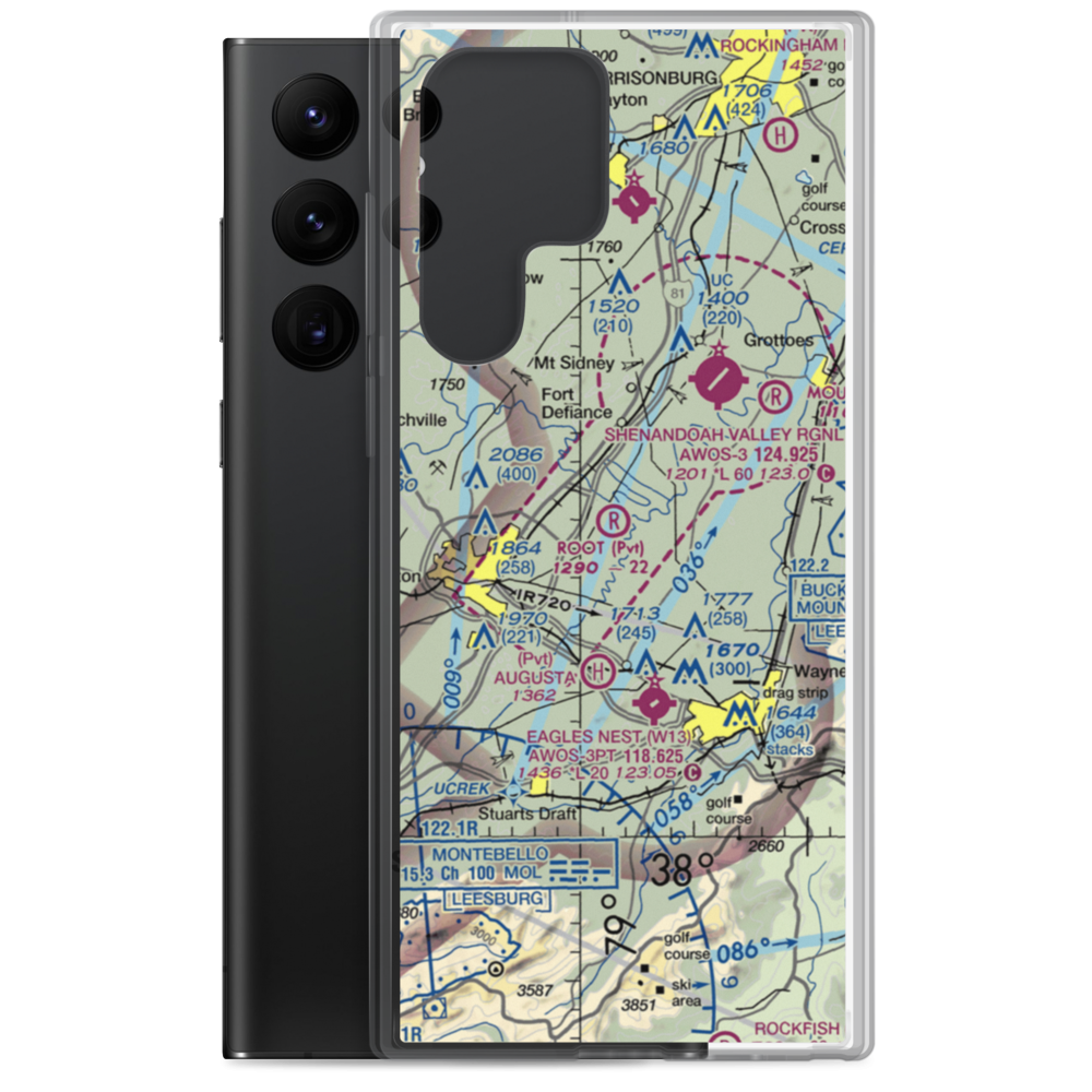 Root Field (82VA) VFR Sectional Samsung Case Samsung Galaxy S22 Ultra model shown