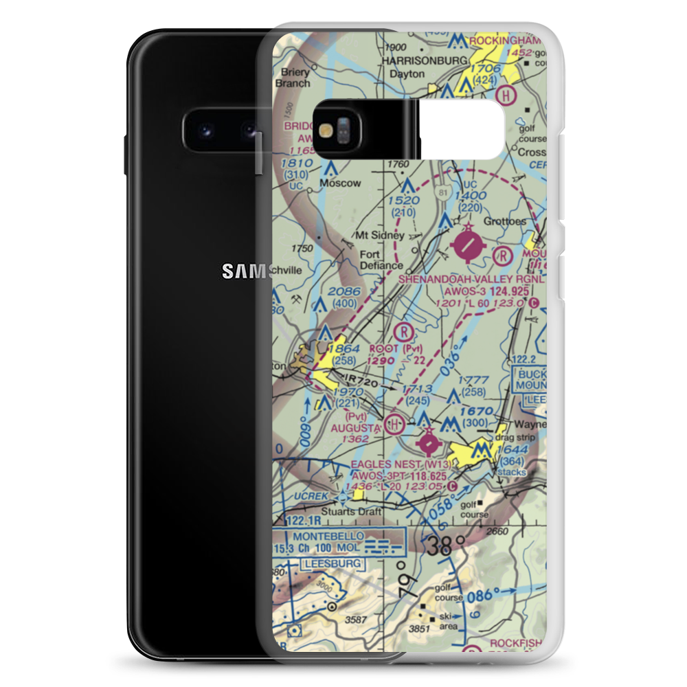 Root Field (82VA) VFR Sectional Samsung Case Samsung Galaxy S10+ model shown