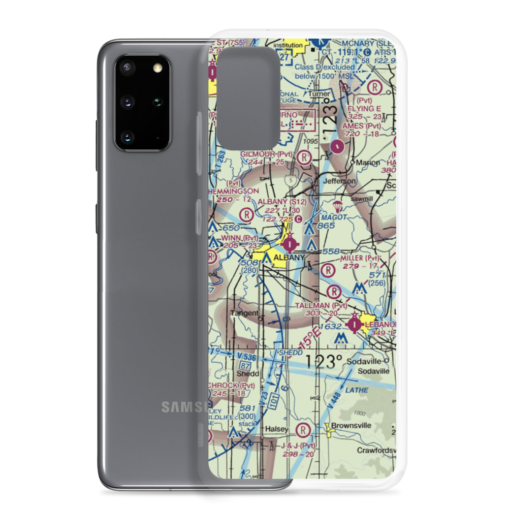 Roppair Airport (OR22) VFR Sectional Samsung Case Samsung Galaxy S20 Plus model shown