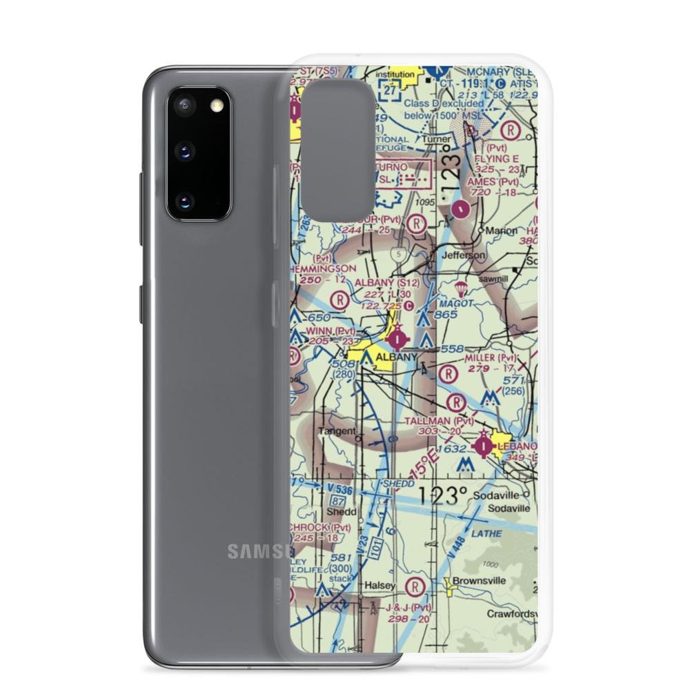 Roppair Airport (OR22) VFR Sectional Samsung Case Samsung Galaxy S20 model shown