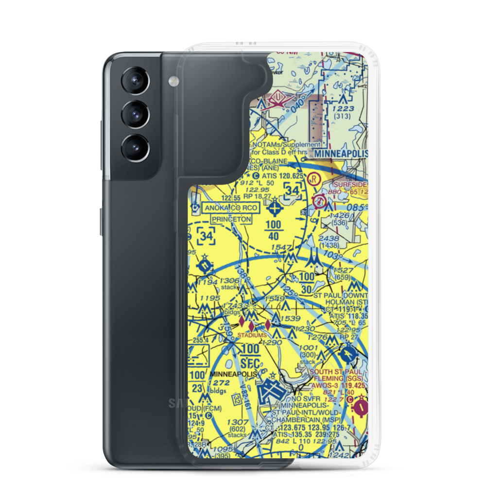 Rosacker's Nr 1 Seaplane Base (MY33) VFR Sectional Samsung Case Samsung Galaxy S21 model shown