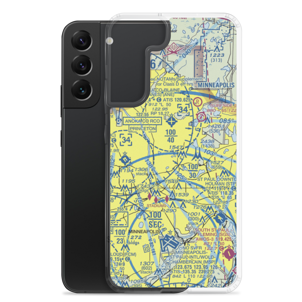 Rosacker's Nr 1 Seaplane Base (MY33) VFR Sectional Samsung Case Samsung Galaxy S22 Plus model shown
