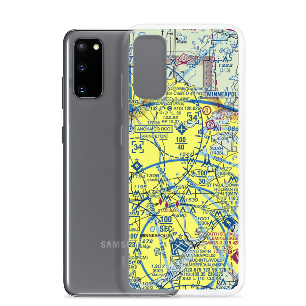 Rosacker's Nr 1 Seaplane Base (MY33) VFR Sectional Samsung Case Samsung Galaxy S20 model shown