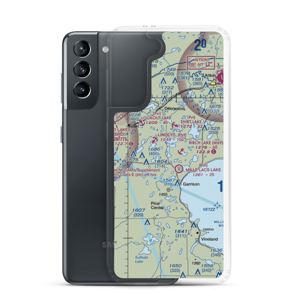 Rosacker's Nr 2 Seaplane Base (MY32) VFR Sectional Samsung Case Samsung Galaxy S21 model shown
