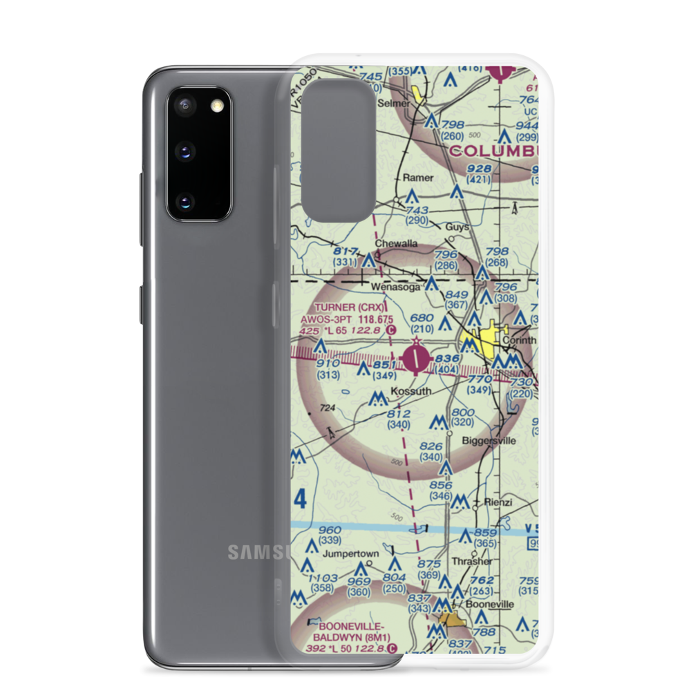 Roscoe Turner Airport (CRX) VFR Sectional Samsung Case Samsung Galaxy S20 model shown