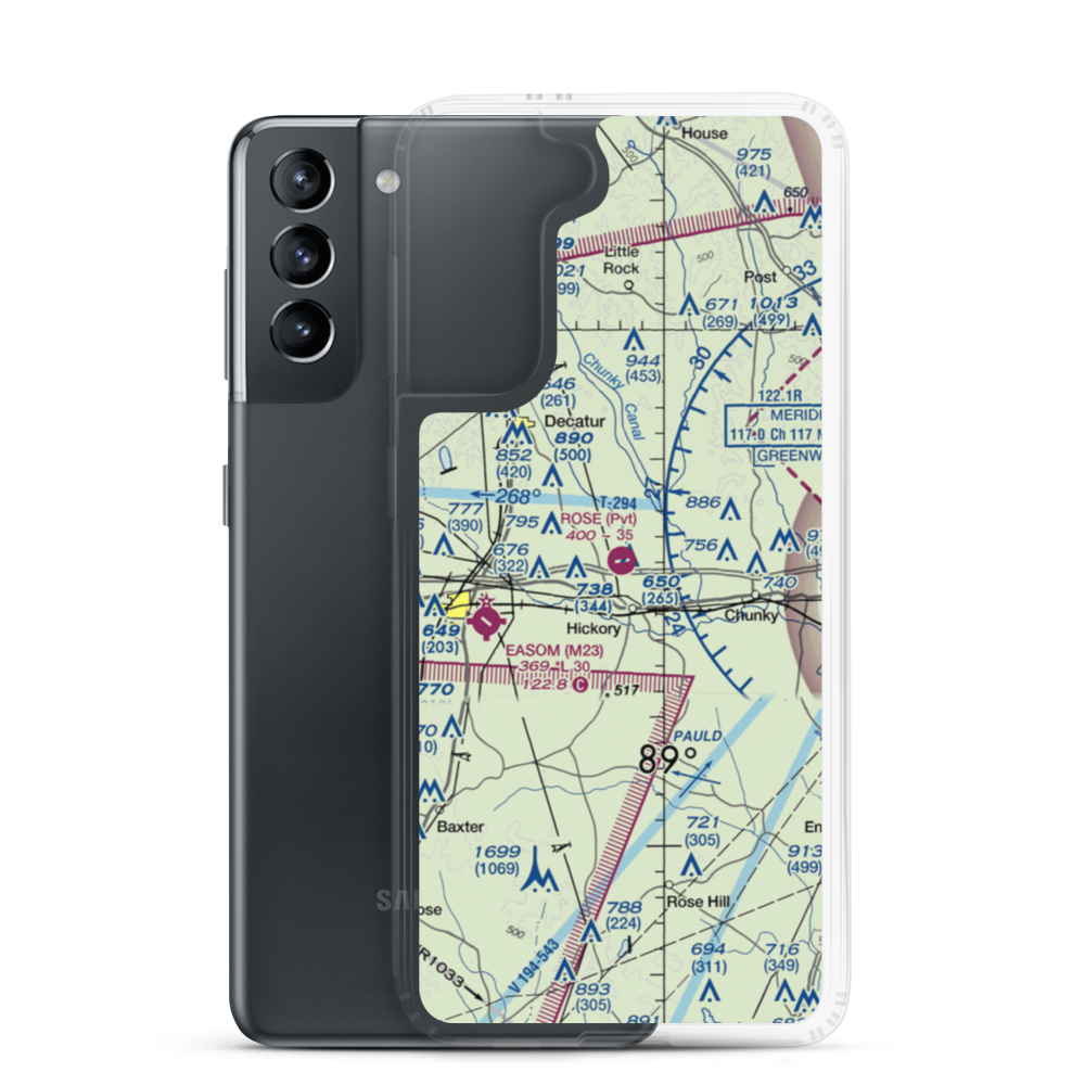 Rose Field (14MS) VFR Sectional Samsung Case Samsung Galaxy S21 model shown
