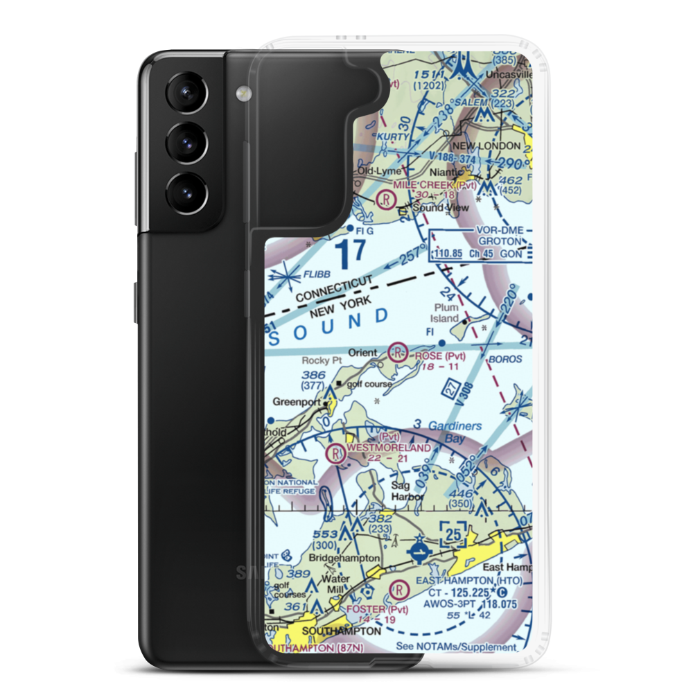 Rose Field (2NK3) VFR Sectional Samsung Case Samsung Galaxy S21 Plus model shown