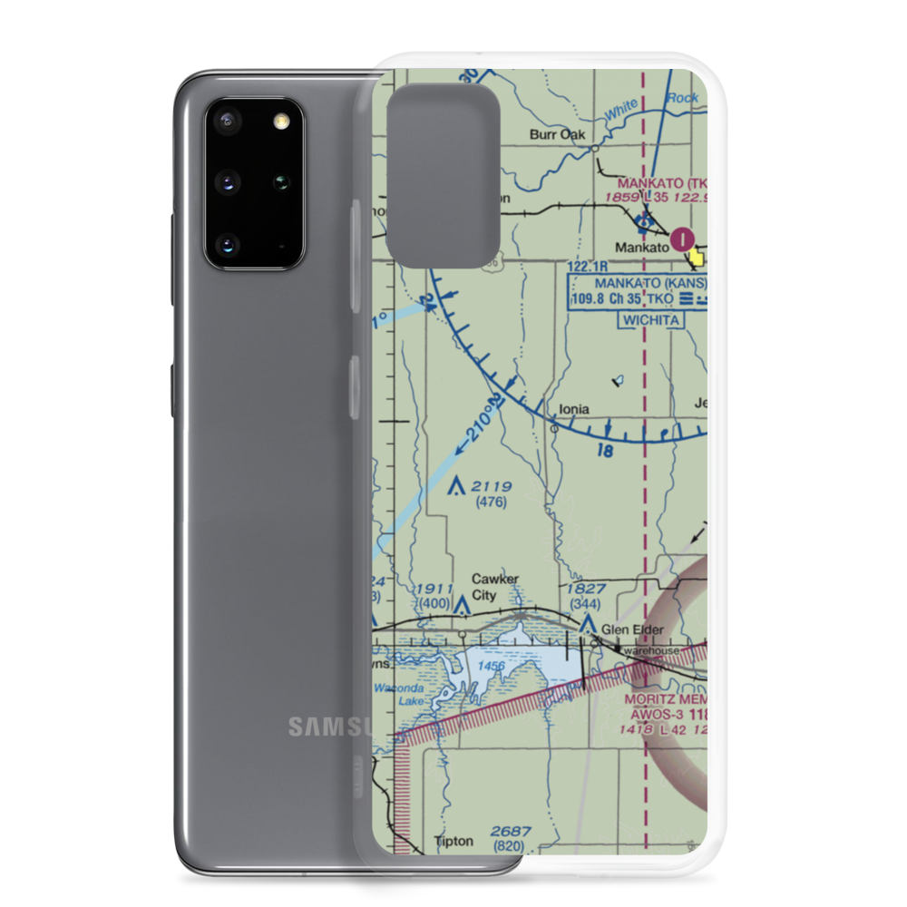 Rose Port Inc Airport (9KS4) VFR Sectional Samsung Case Samsung Galaxy S20 Plus model shown