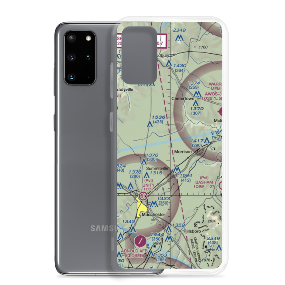 Roseanne Airport (43TN) VFR Sectional Samsung Case Samsung Galaxy S20 Plus model shown