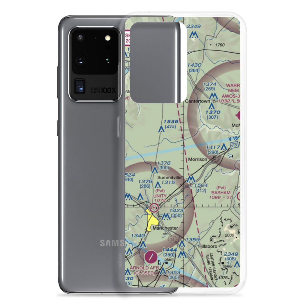 Roseanne Airport (43TN) VFR Sectional Samsung Case Samsung Galaxy S20 Ultra model shown
