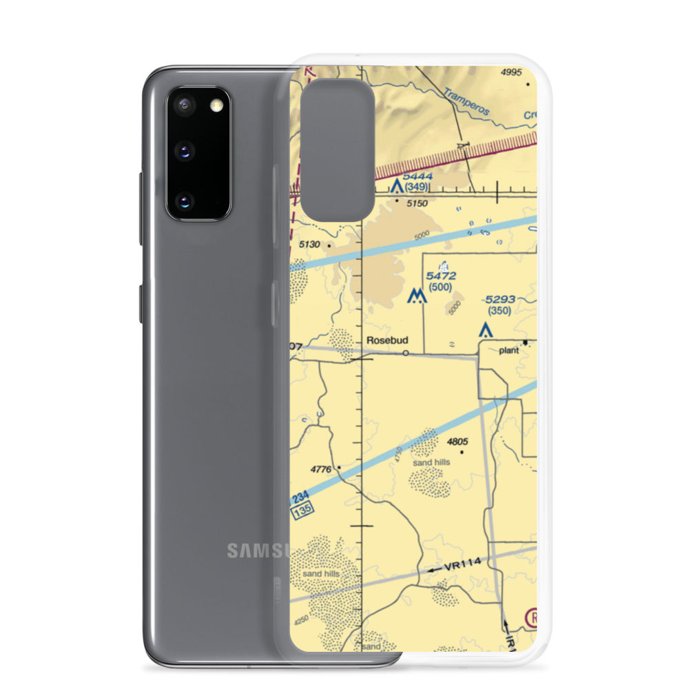 Rosebud Airport (NM29) VFR Sectional Samsung Case Samsung Galaxy S20 model shown