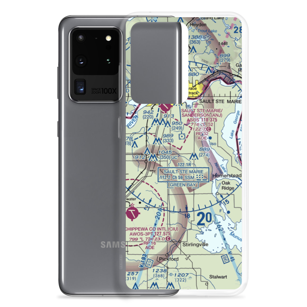 Rosedale Airport (1MI6) VFR Sectional Samsung Case Samsung Galaxy S20 Ultra model shown