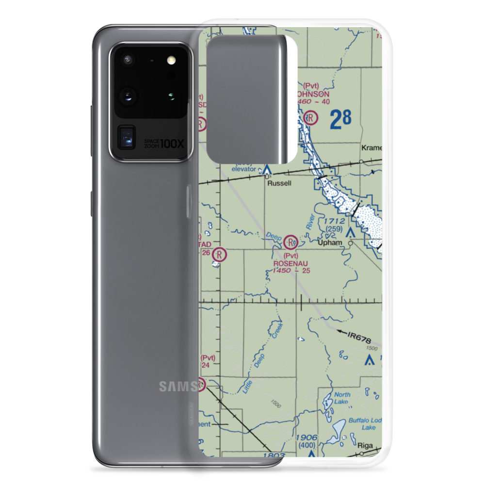 Rosenau Airport (21ND) VFR Sectional Samsung Case Samsung Galaxy S20 Ultra model shown