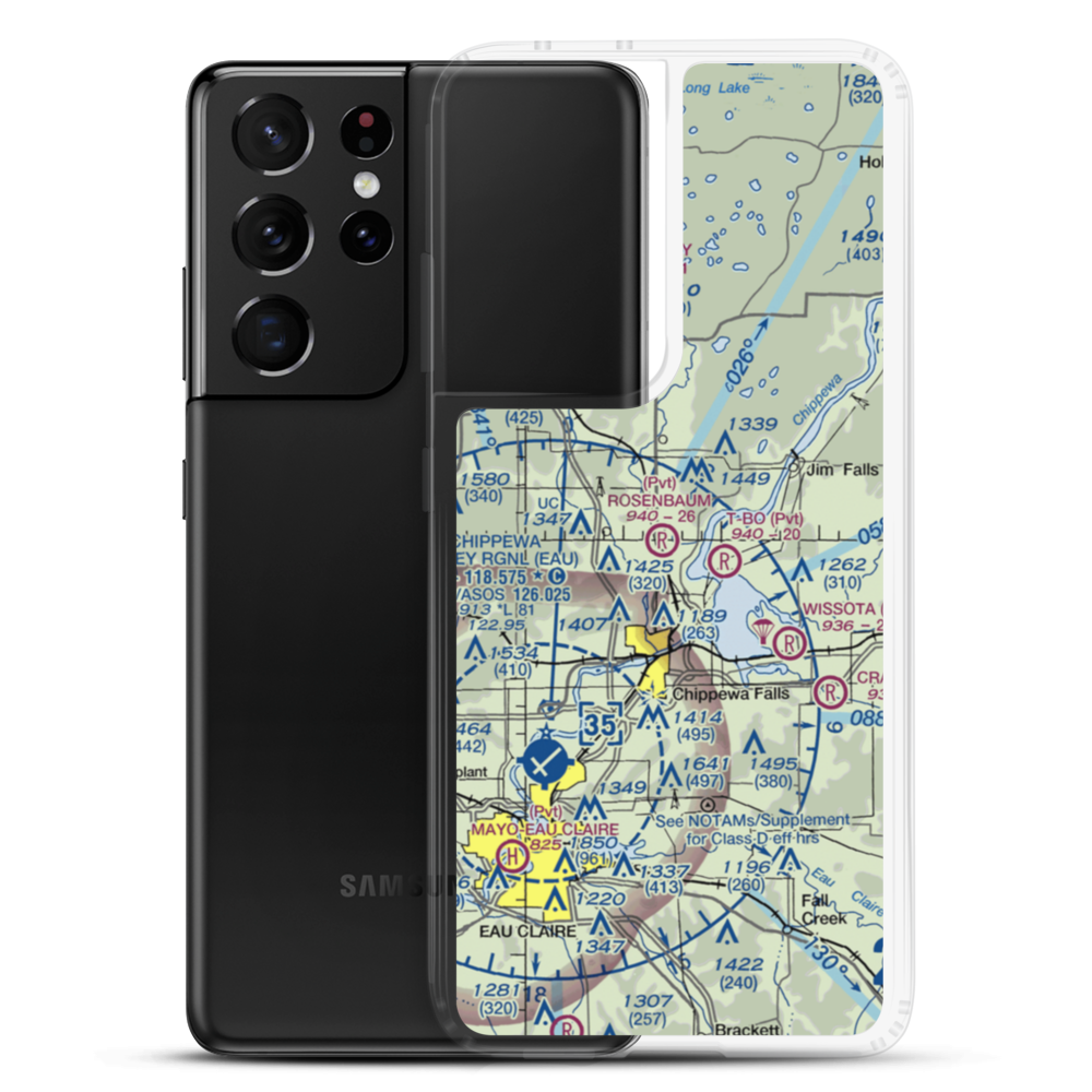 Rosenbaum Field (3WI9) VFR Sectional Samsung Case Samsung Galaxy S21 Ultra model shown