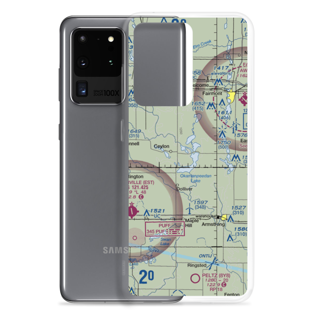 Rosenberg Airport (MY80) VFR Sectional Samsung Case Samsung Galaxy S20 Ultra model shown