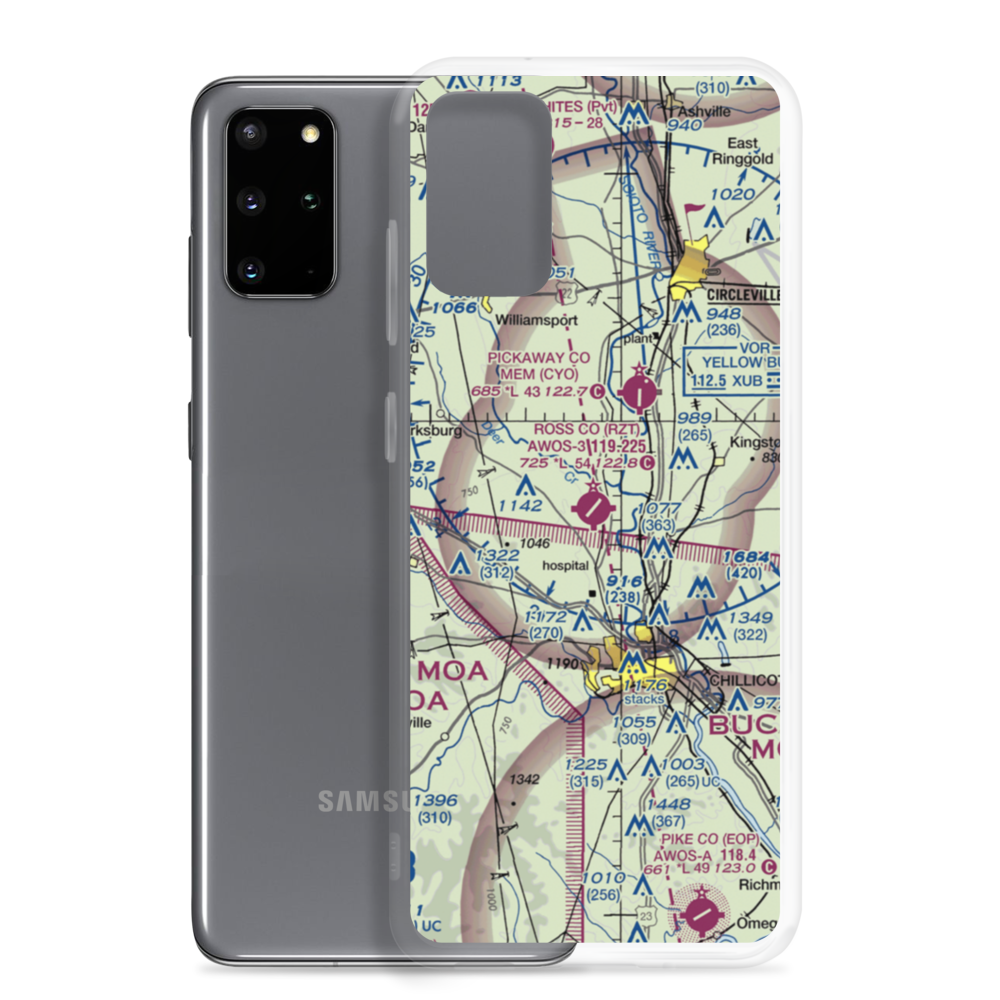 Ross County Airport (RZT) VFR Sectional Samsung Case Samsung Galaxy S20 Plus model shown